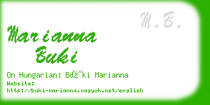 marianna buki business card