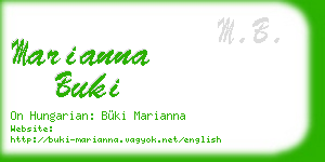 marianna buki business card
